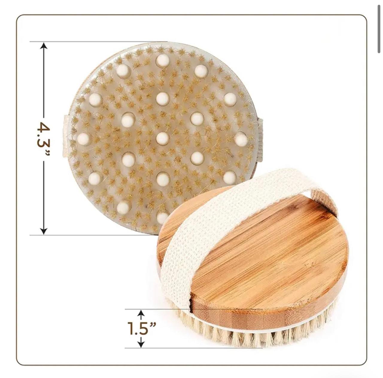 Cepillo Exfoliante Masajeador Redondo con Bolitas Cosmética Orgánica Bogotá Izana Naturals