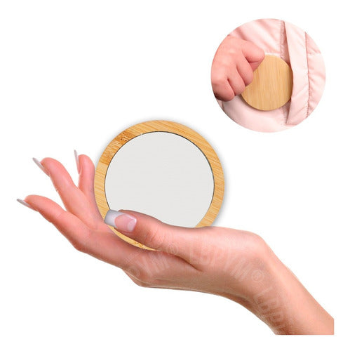 Espejo de bambú cosmética orgánica Izana Naturals