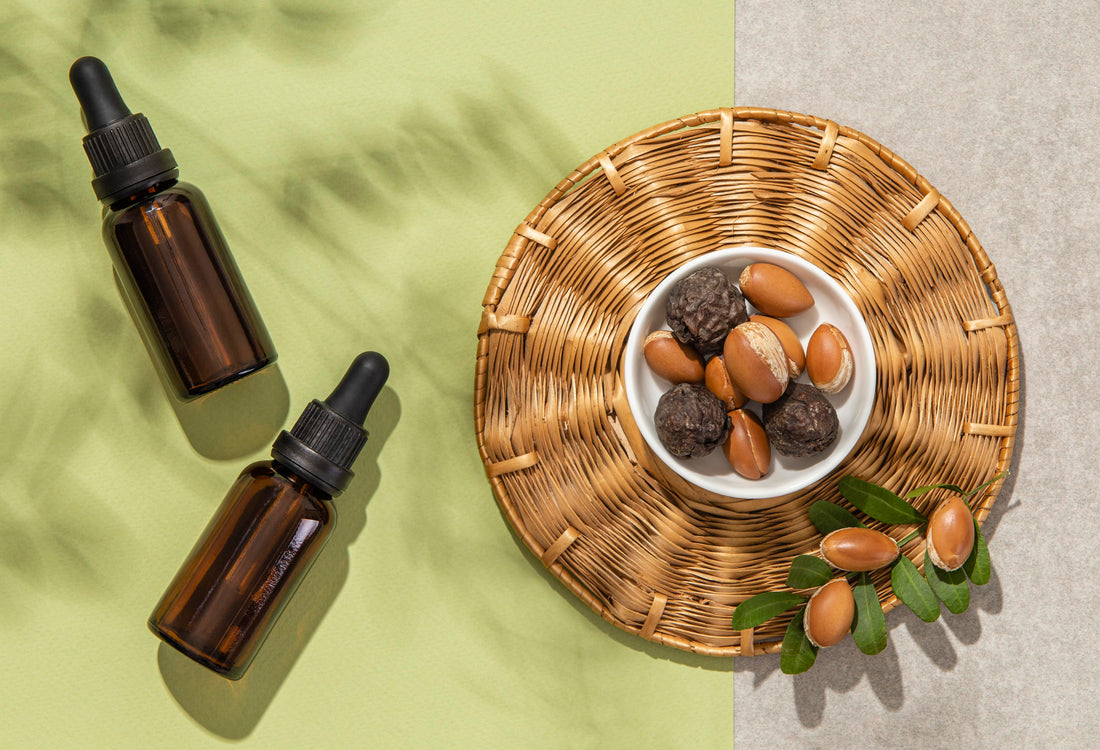 Aceite de argán puro con gotero para rostro, cuerpo y cabello – Izana Naturals