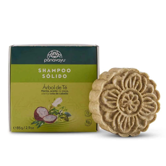 Shampoo Solido Árbol de Té y menta  cosmética  orgánica Izana Naturals