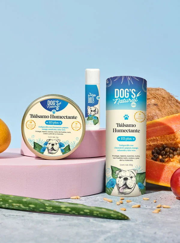 Bálsamo protector solar para patas nariz y codos resecos en perros Izana Naturals