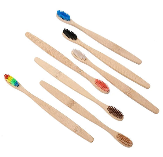 cepillo de dientes plano en bambú amigables con el medio ambiente Izana Naturals