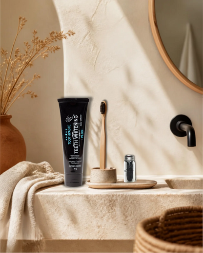 Cepillo de dientes de bambú premium ecológico, kit sonrisa sostenible Izana Naturals